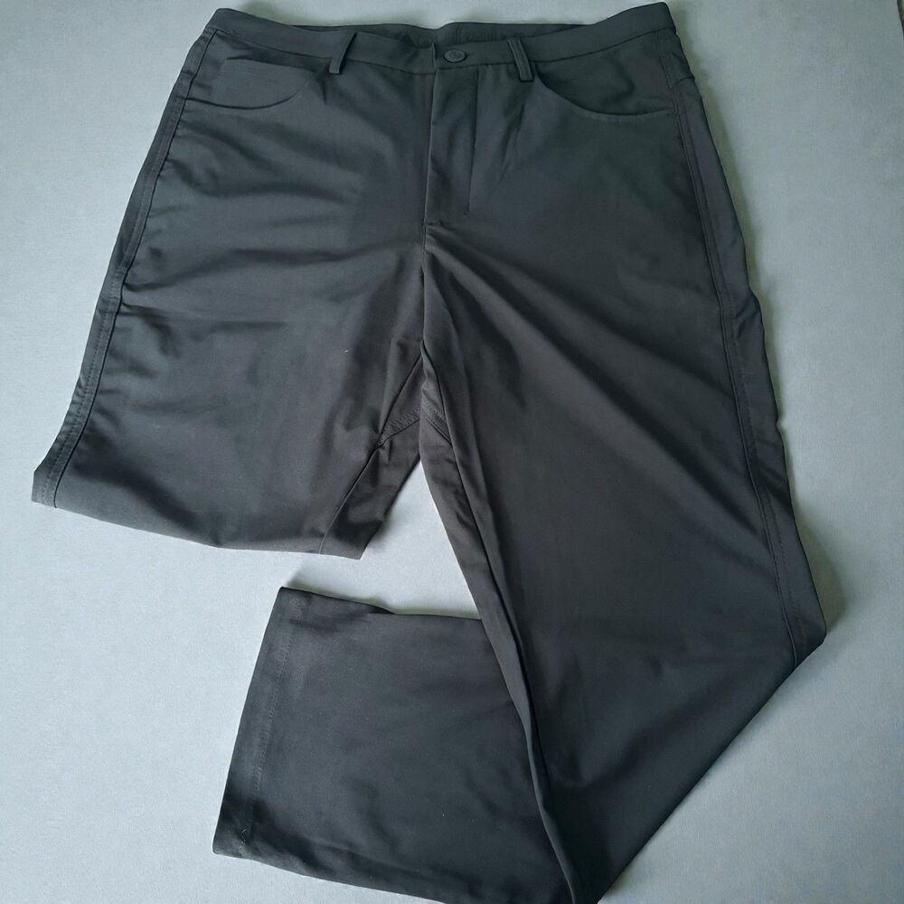 Quiksilver Black Pants Mens 34 Golf Tech Performance‎ Fit Stretch Straight Leg